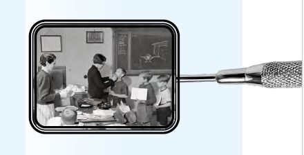 Gebitscontrole in klaslokaal vroege jaren vijftig o van klaslokaal basisschool Spaarnestad Photo, Nationaal Archief, CC0 Oude foto van klaslokaal basisschool