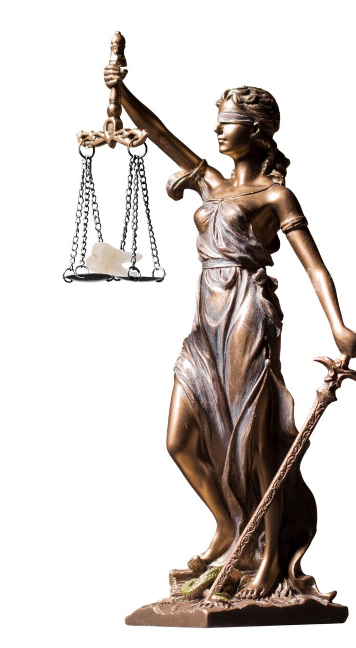 Beeld van Vrouwe Justitia
